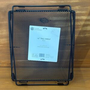 Locker Accessories Black Metal Shelf